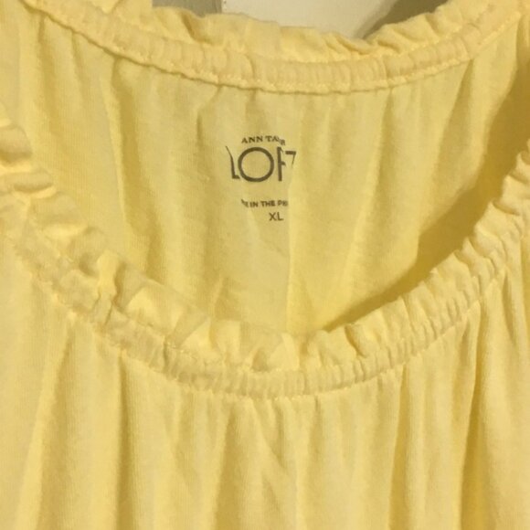 Ruched Yellow Sleeveless Top - Picture 2 of 3